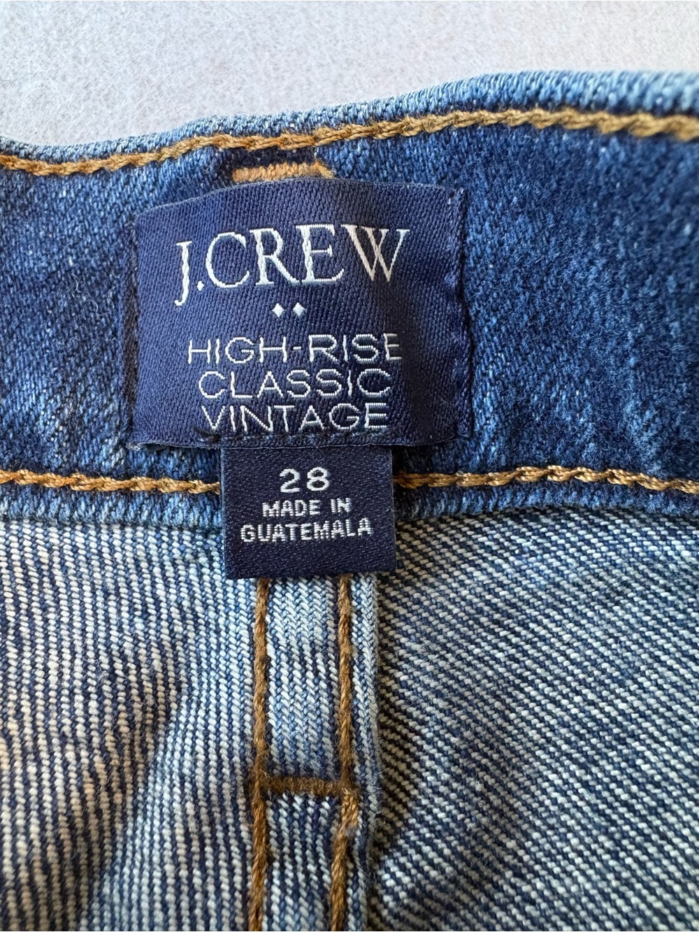 J.Crew High Rise Classic Vintage Straight Jeans Women 28 Blue Stretch Denim - Picture 5 of 9